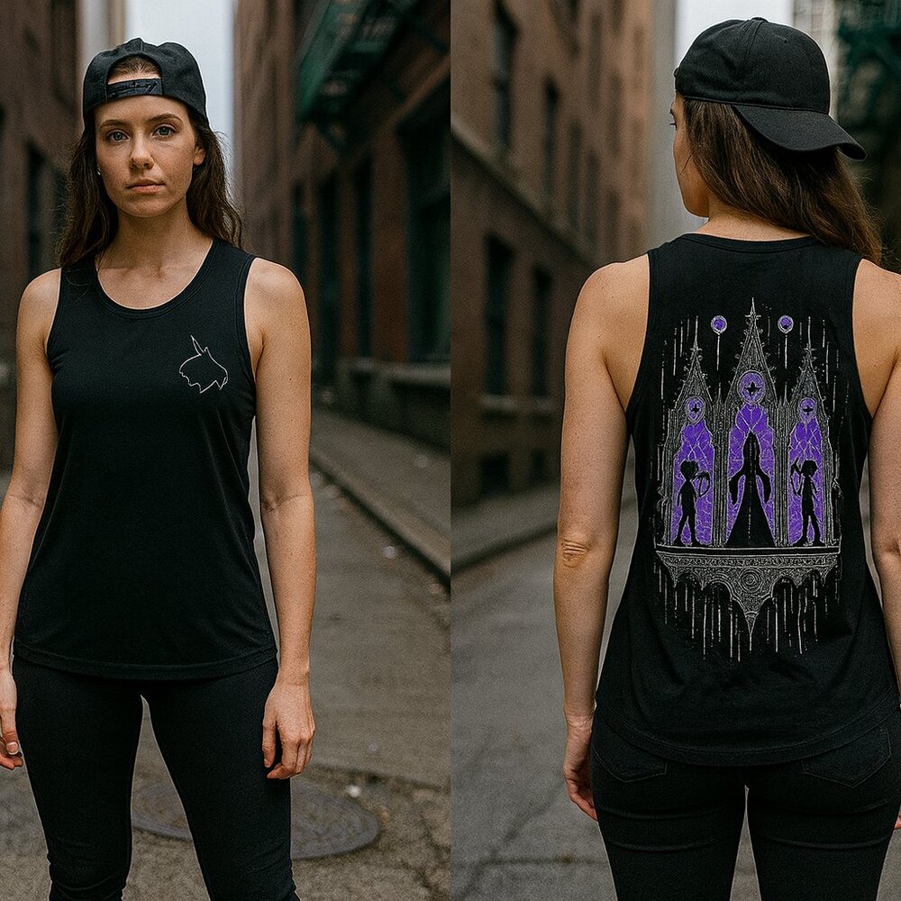 AS Colour Graphic Tank‎ – "Gothic Silhouette Design"- medium